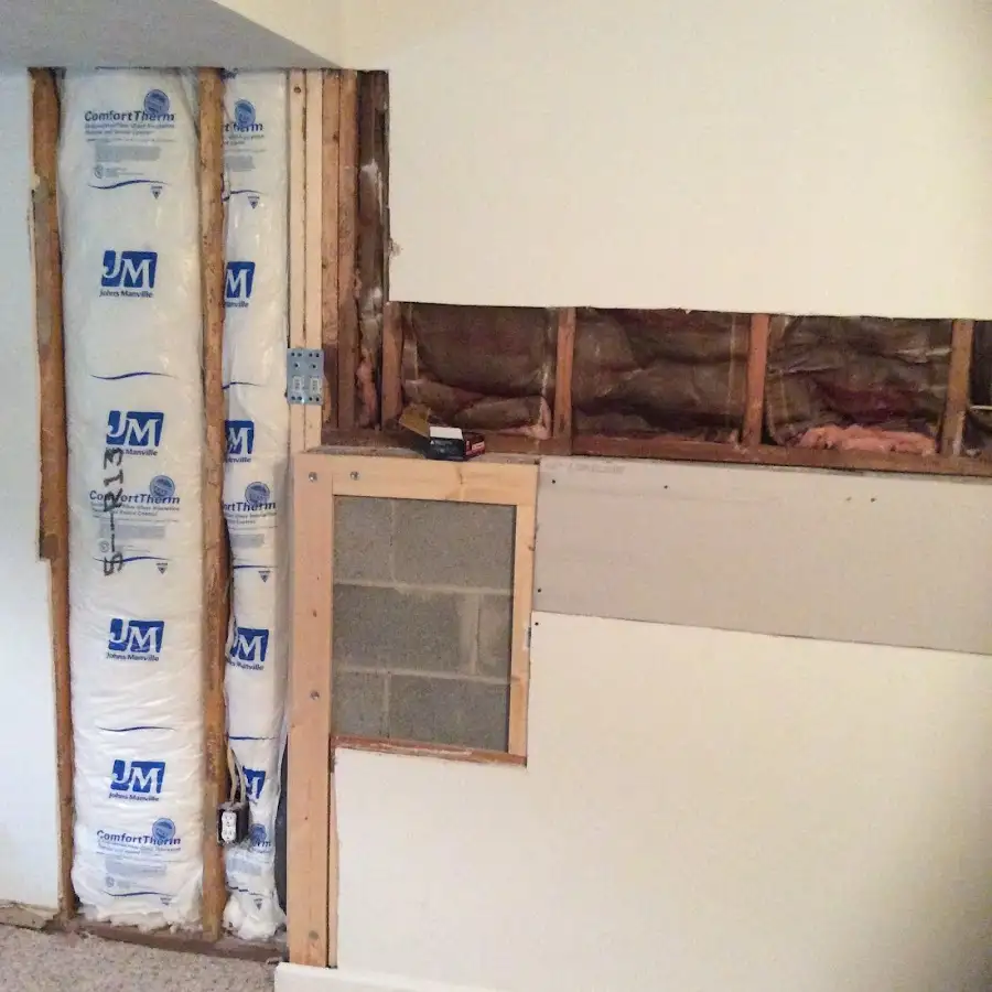 Wall insulation replacement during Odor Removal & Deodorization in Covington
